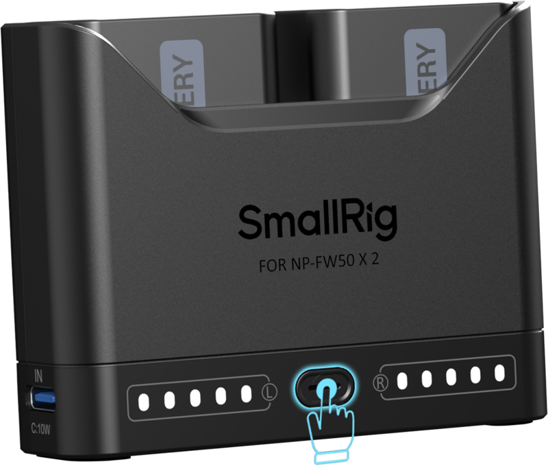 SmallRig 5488 Turbo Charging Kit for NP-FW50 Camera Batteries – för filmskapare - 5