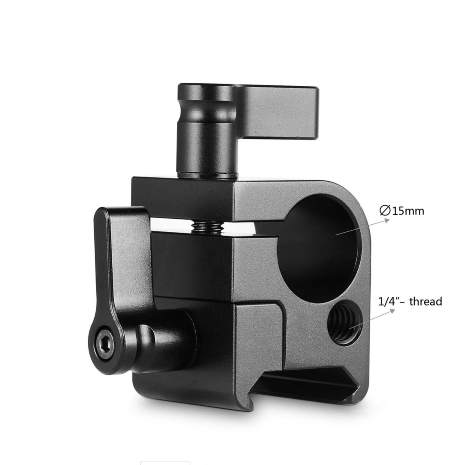 SmallRig SWAT Nato Rail with 15mm Rod Clamp (Parallel) 1254 - 3