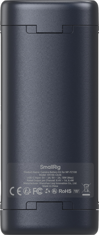 SmallRig 5106 Portable Charger Case for NP-FZ100 Camera Batteries - 7