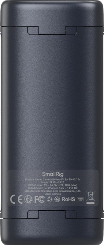 SmallRig 5107 Portable Charger Case for EN-EL15c Camera Batteries - 7