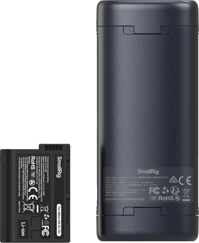 SmallRig 5697 Portable Charger Case Kit for EN-EL15c Camera Batteries - 6