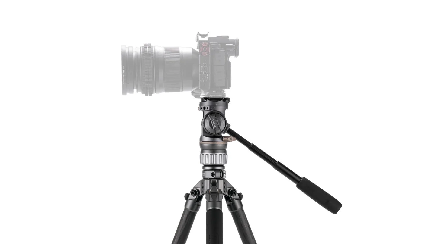 Tilta Travel Video Fluid Head with 3-Stage Carbon Fiber Legs (5KG) - Space Gray - 12