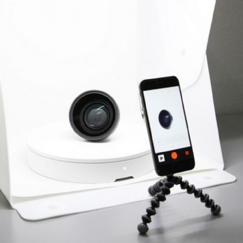 Orangemonkie Mini Turntable Foldio360 Kit Med Tält – för filmskapare - 5