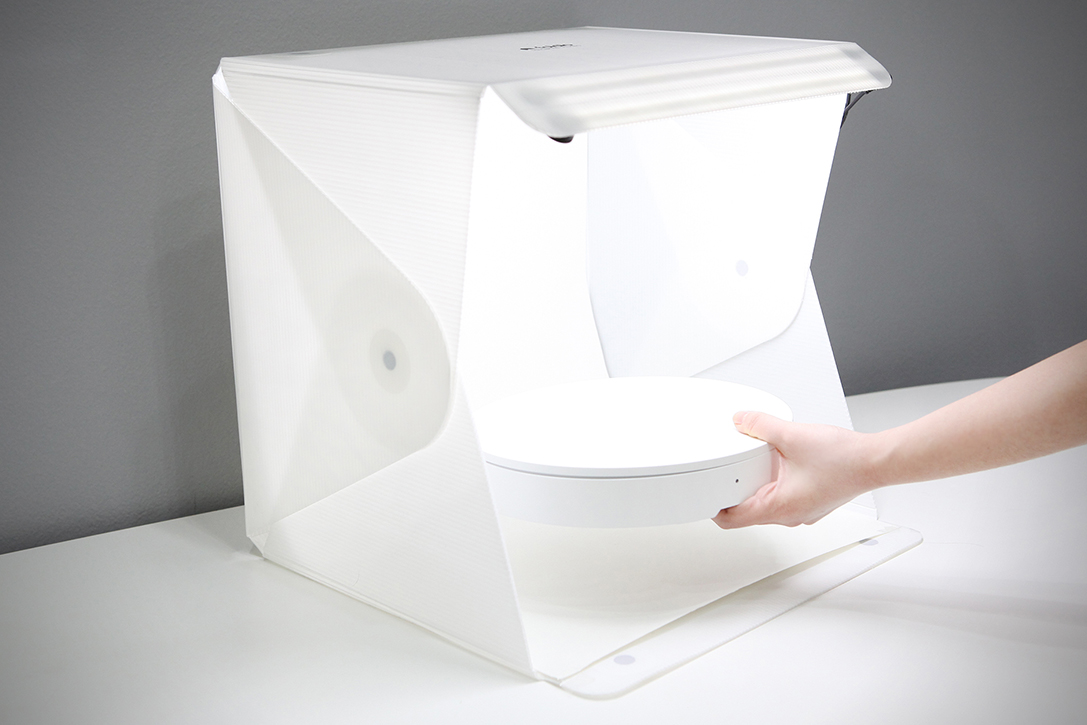 Orangemonkie Mini Turntable Foldio360 Kit Med Tält – för filmskapare - 14