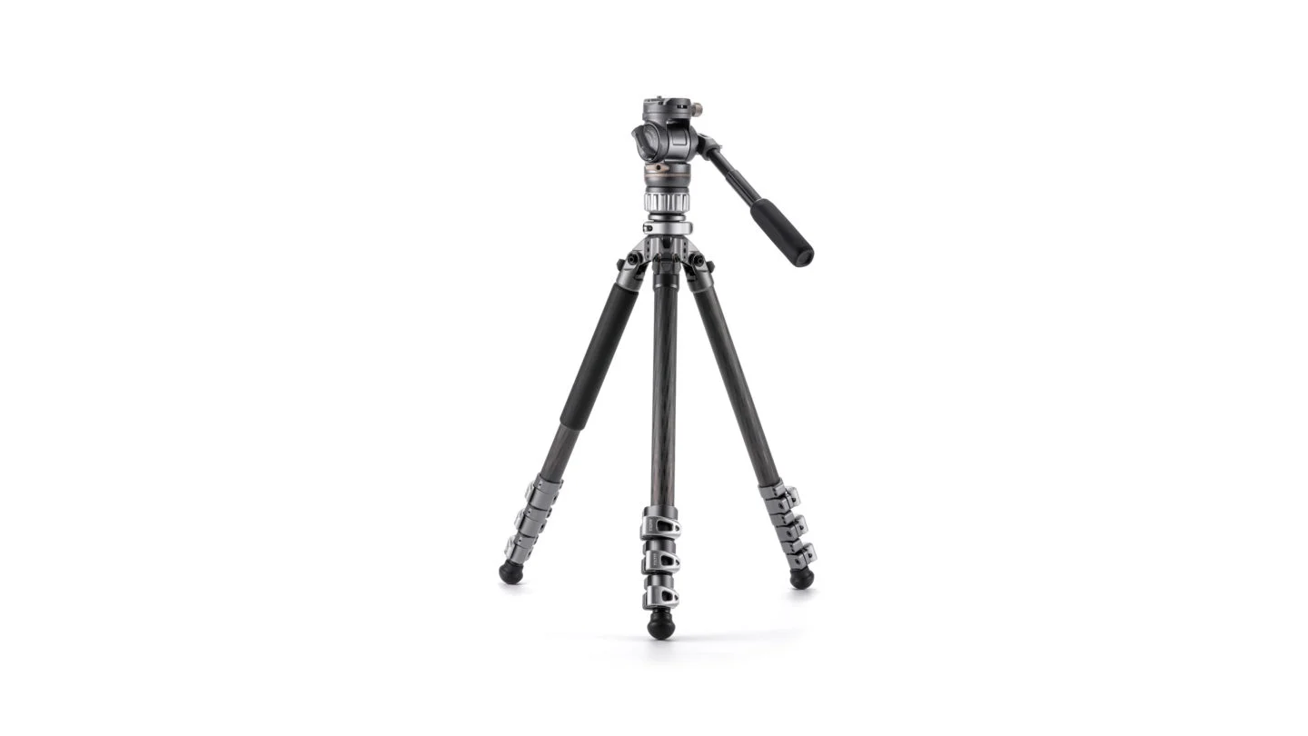 Tilta Travel Video Fluid Head with 3-Stage Carbon Fiber Legs (5KG) - Forest Green - 3