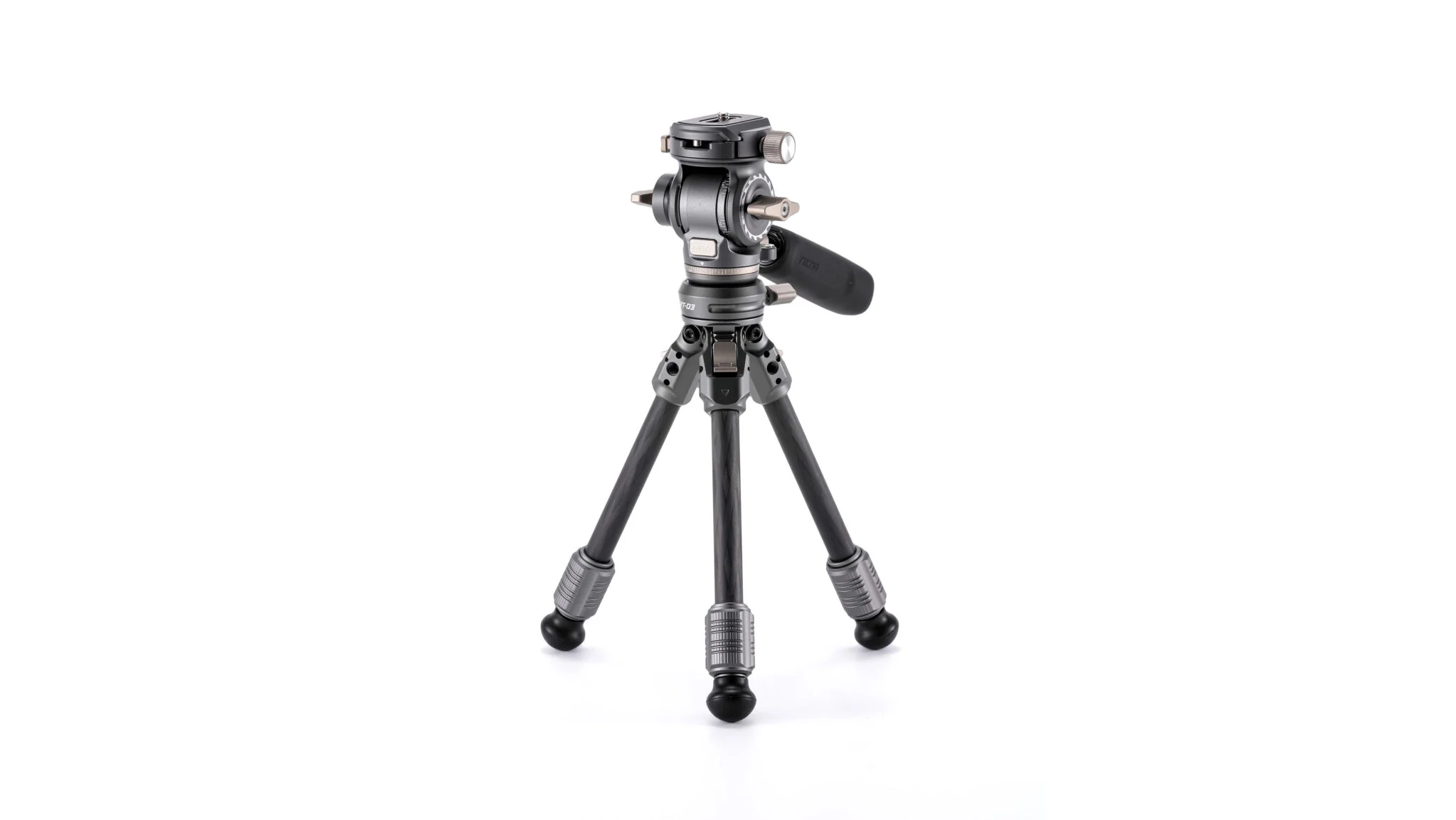 Tilta Tabletop Video Fluid Head with 1-Stage Carbon Fiber Legs (3KG) - Forest Green - 13