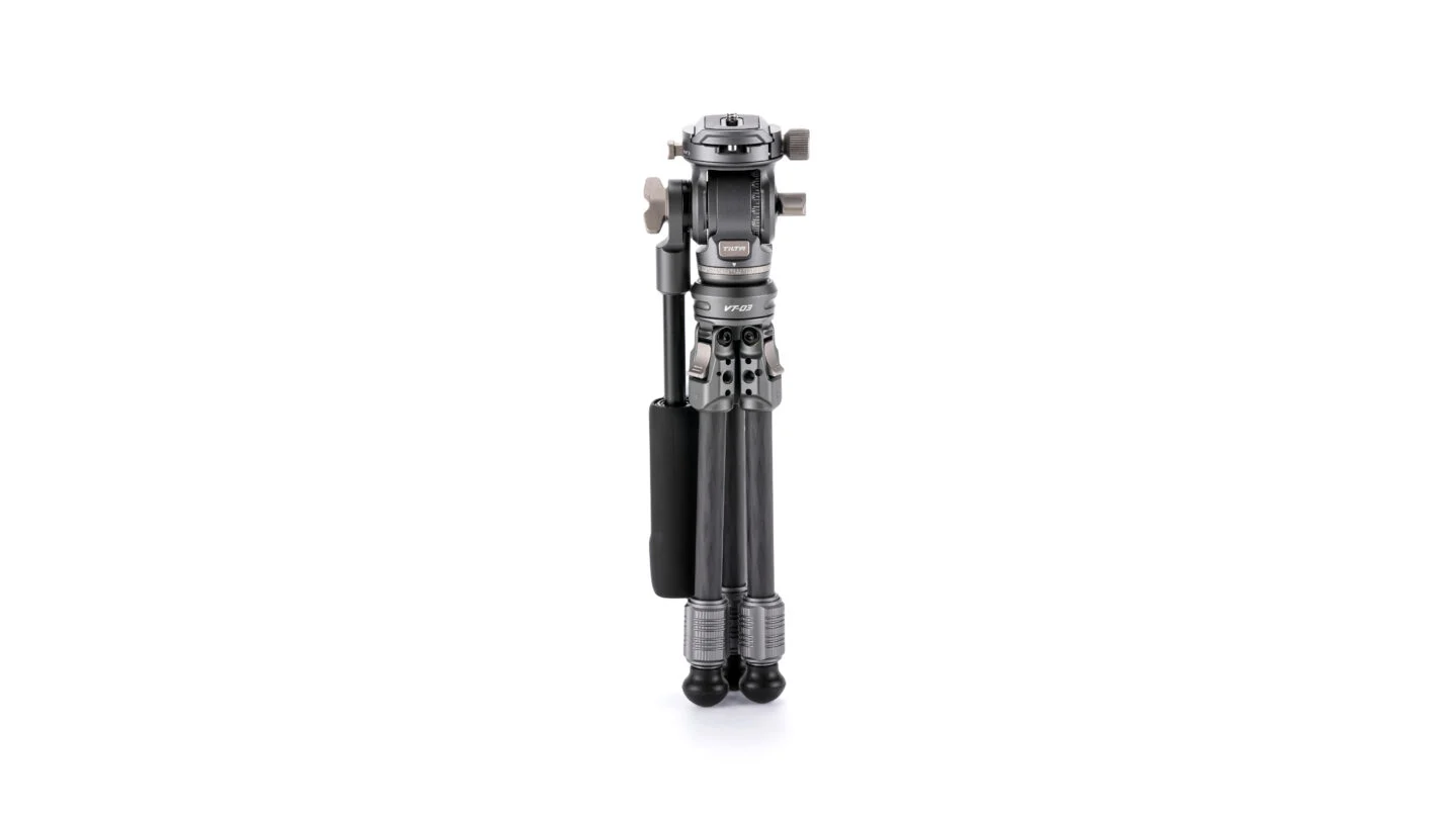 Tilta Tabletop Video Fluid Head with 1-Stage Carbon Fiber Legs (3KG) - Snow White - 6