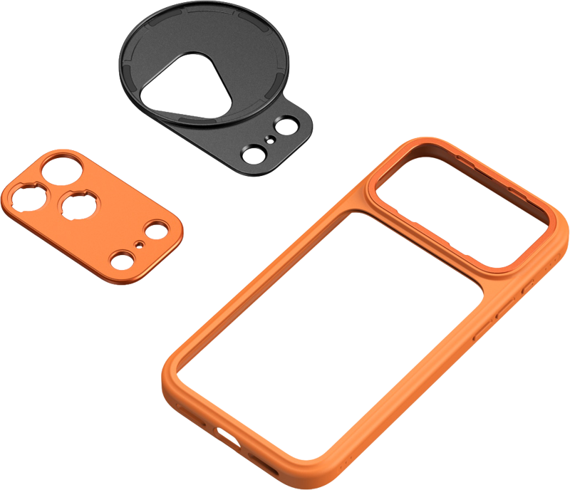 SmallRig 5795 FilMov Lightweight Photography Bumper Case for iPhone 17 Pro Max (Orange) - 2