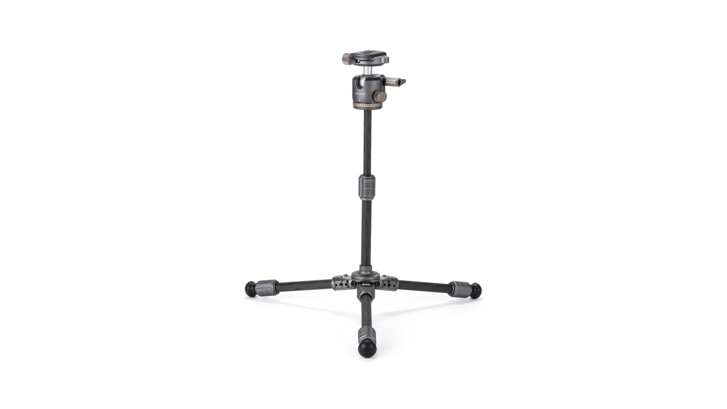 Tilta Tabletop Ball Head with 1-Stage Carbon Fiber Tripod Legs (3KG) Extendable Edition - Space Gray - 10