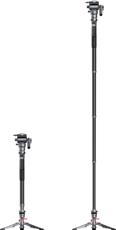 SmallRig 5565 Carbon Fiber Video Monopod – för filmskapare - 3