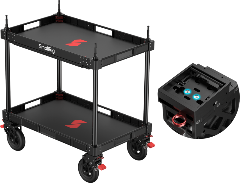 SmallRig 5991 36" Video Production Camera Cart (Lite) - 2