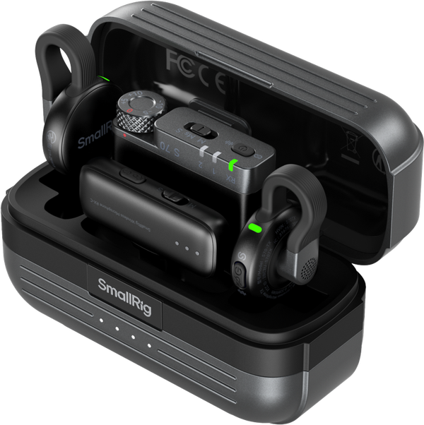 SmallRig 5715 S70 Wireless Microphone with Multi-Device Compatibility (Black) - 5