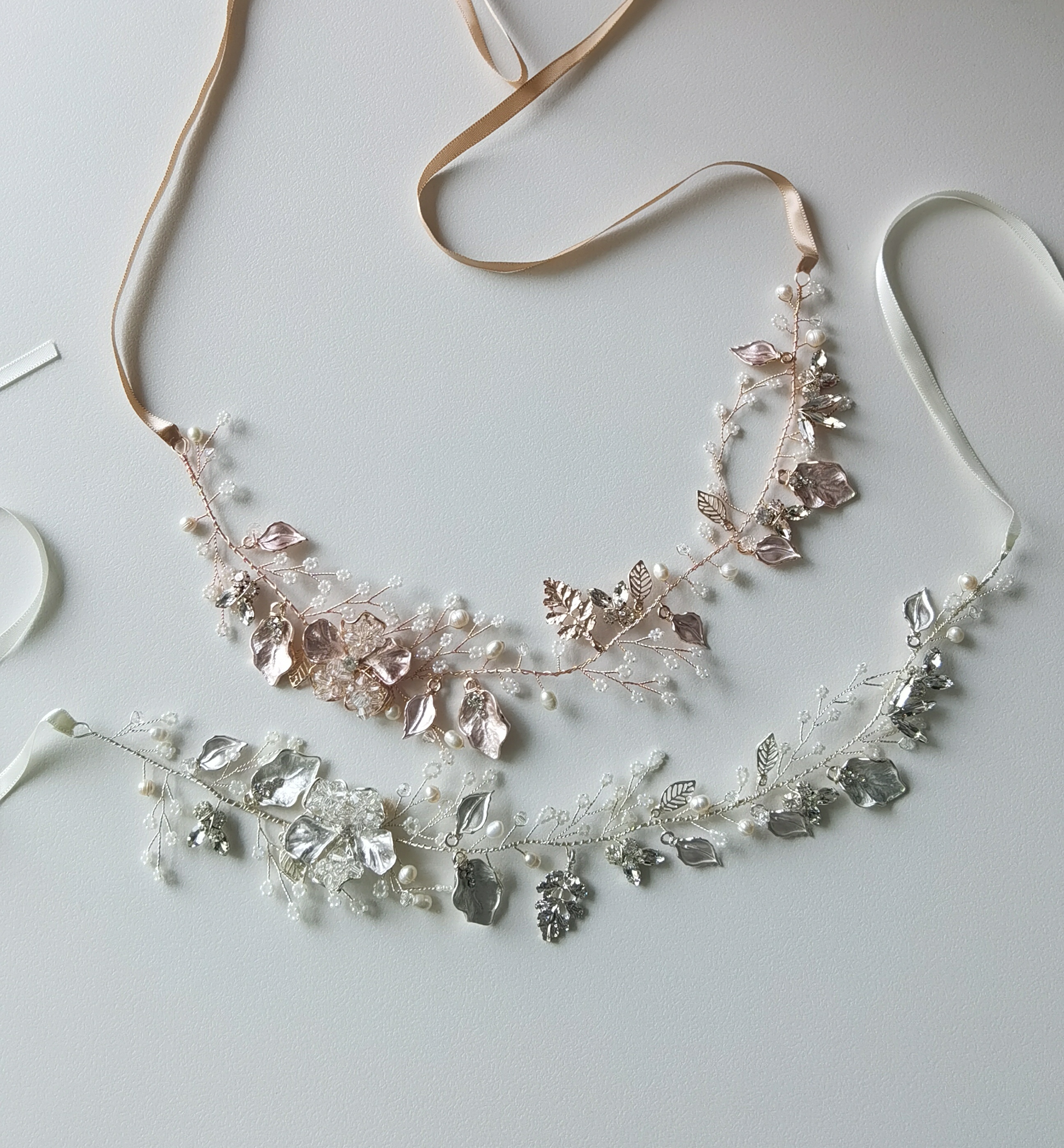 Hårband med stenar och pärlor - 2