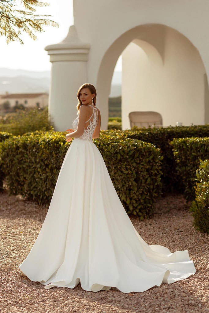 Angela Bianca matt satin kjol 8025 - 2