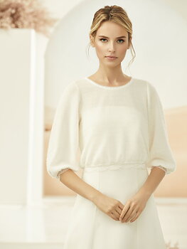 Stickad tröja i fusk cashmere E334