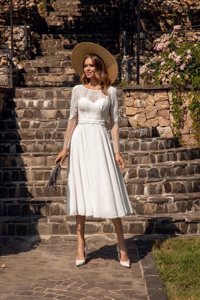 Angela Bianca kort chiffong kjol 8022 - 3