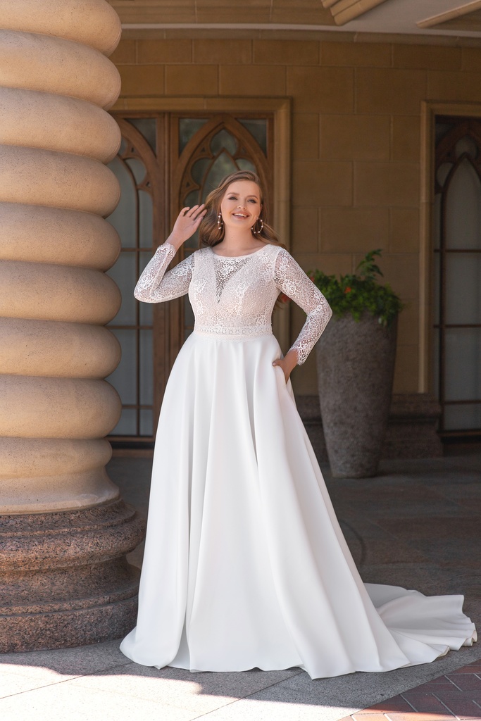 Angela Bianca satin kjol 8012 - 2