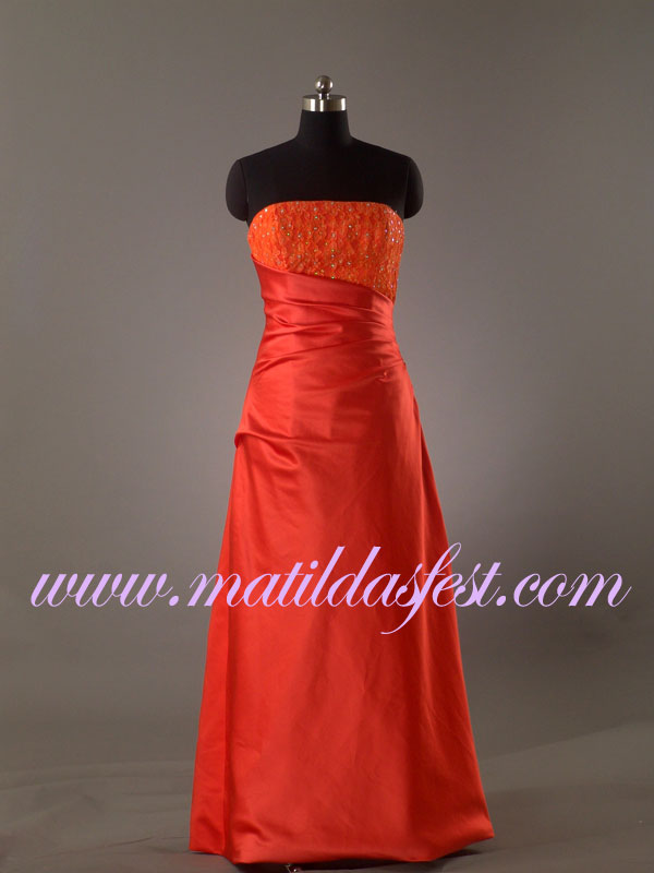 Orange tärnklänning PM855