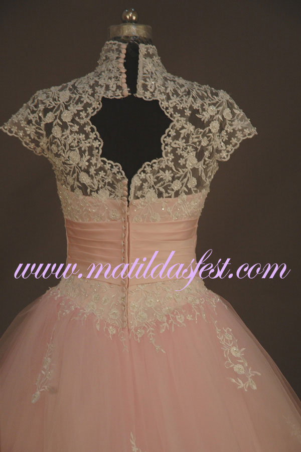 Rosa aftonklänning ML1353 - 4