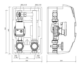 Laddomat 11-30 125, DN25, Parvus1 6m, 63 °C