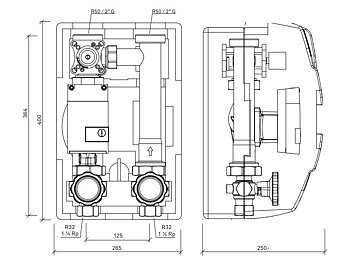 Laddomatic 125, TCC, DN25, Parvus1 6m, Kvs 8,3