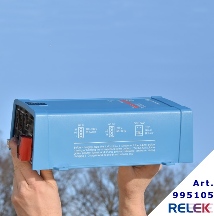 Nödströmsanläggning, Batteribackup, Ren Sinus, Kombi, 1.200W, 12VDC/230VAC - 2
