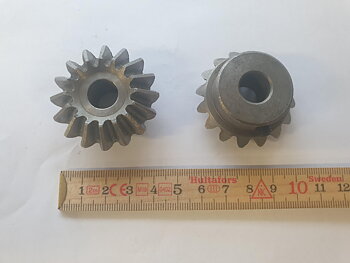 Koniskt kugghjul, 45 grd