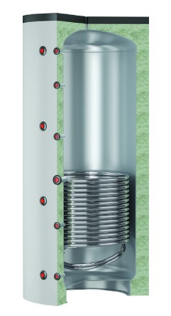 Laddotank Puffer 1, med en värmeslinga,  500-5000L - 2