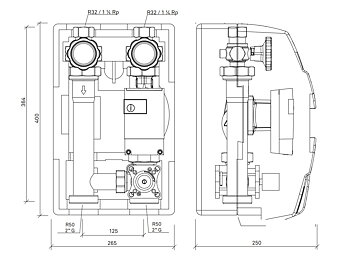 Thermomatic 125, DN32, Mid10, Kvs 17