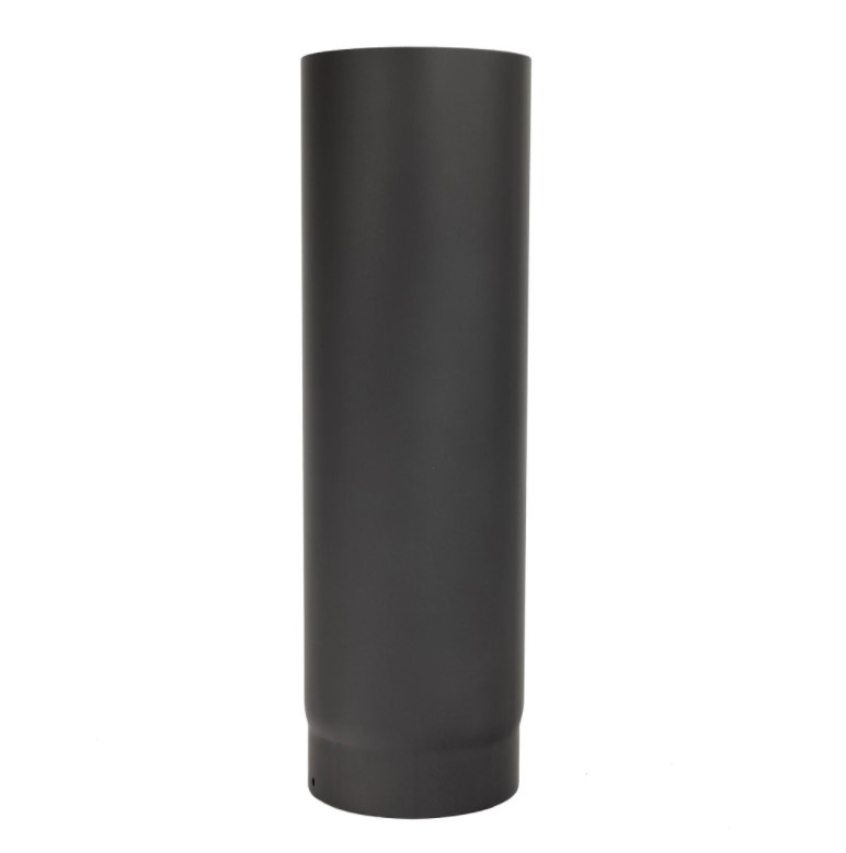 Rökrör svart,  längd 500 mm, diameter 150 mm