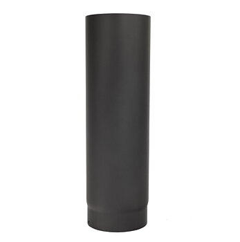 Rökrör svart,  längd 500 mm, diameter 150 mm