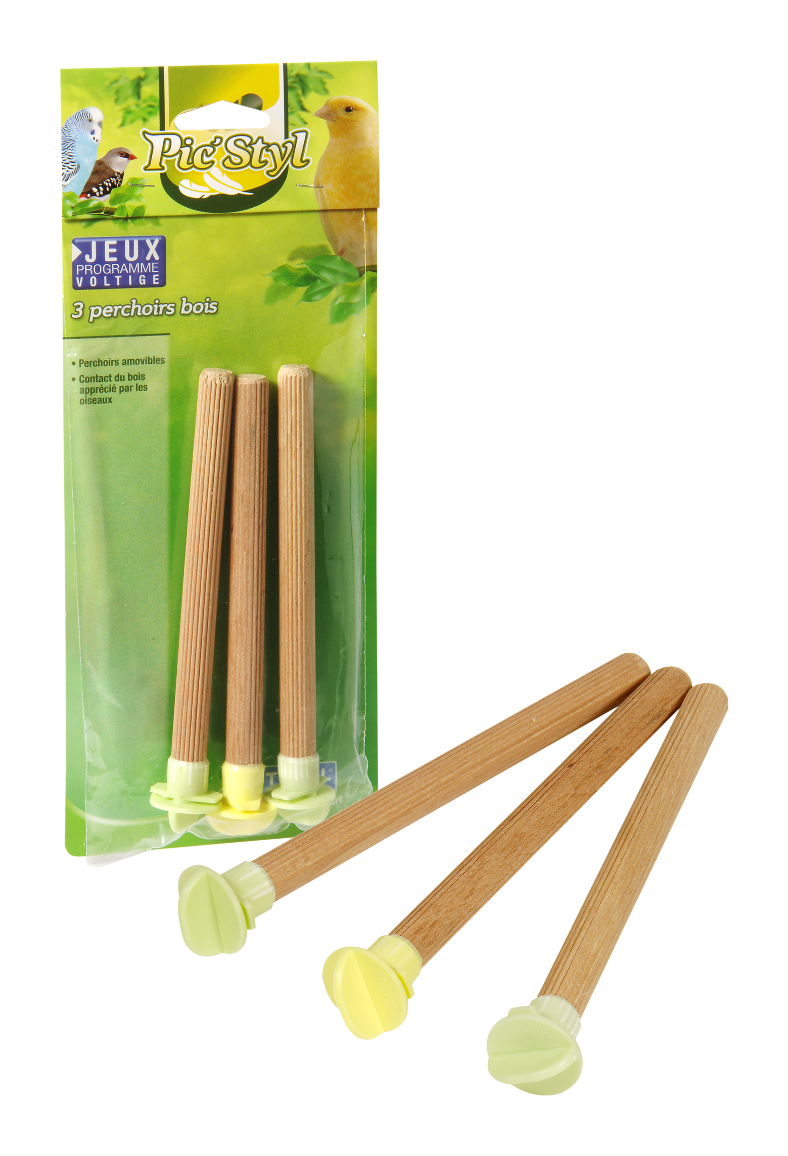 Sittpinne trä 3-pack Tyrol