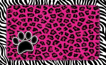 Underlägg Leopard/Zebra Rosa Drymate