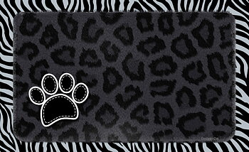 Underlägg Leopard Svart Drymate