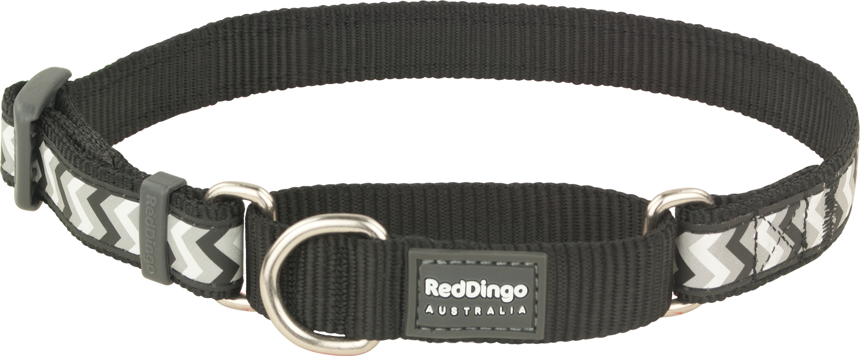 Hundhalsband halvstryp reflex Svart från Red Dingo