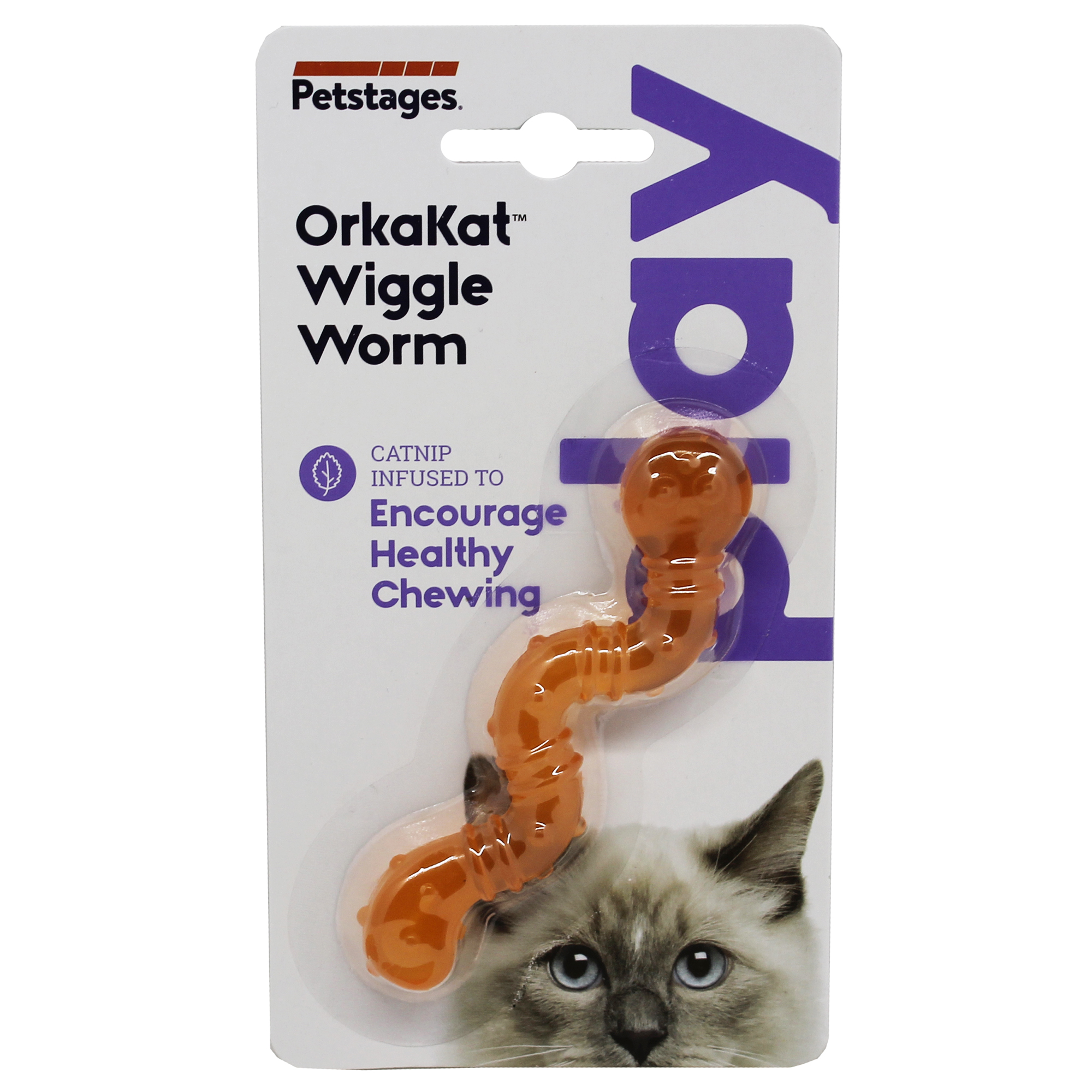 Kattleksak Petstages Orka Cat Wiggle Worm