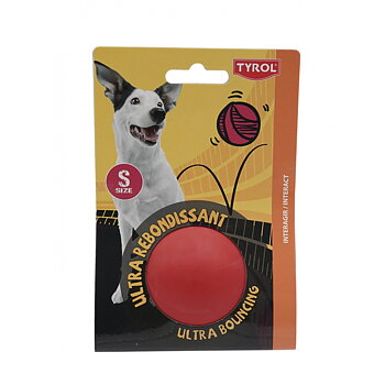 Hundleksak Boll Ultrastuds Röd Small Tyrol