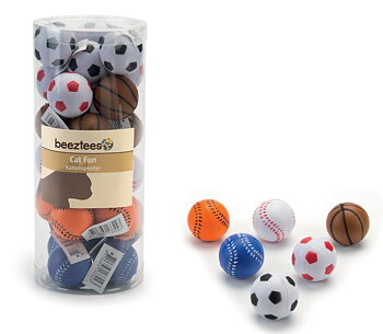 Kattleksak Sportbollar Skumgummi Mix Beeztees