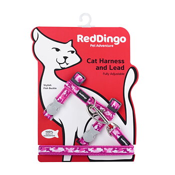 Kattsele Kamouflage ROSA från Red Dingo