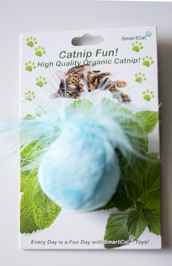 Kattmynta boll med bjällra och fjäder!  - 6