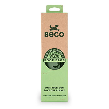 ECO bajspåse från BECO i lite större storlek. Bajspåse till hund på rulle 300st