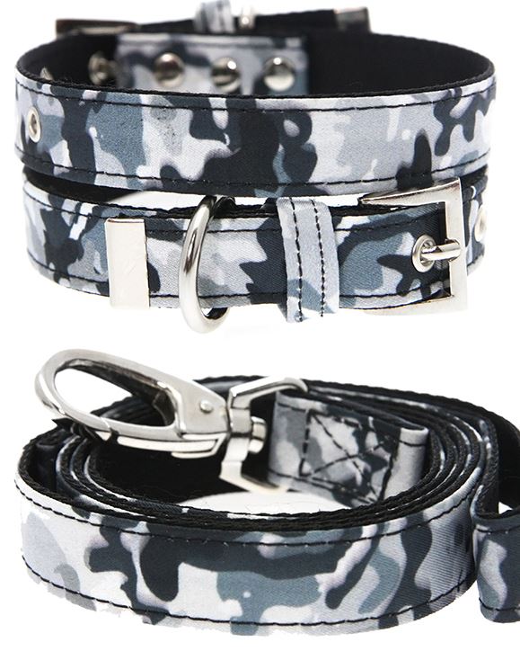 Hundhalsband och koppel i set Camouflage - 2
