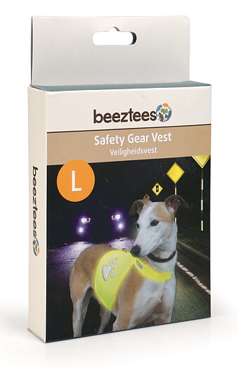 Reflexväst gul för hund Beeztees