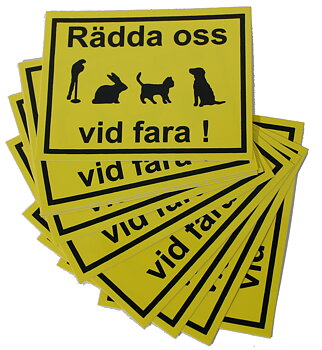 Dekal Rädda oss vid fara