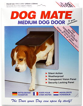 Hunddörr Closer Pets (DogMate) Medium Vit