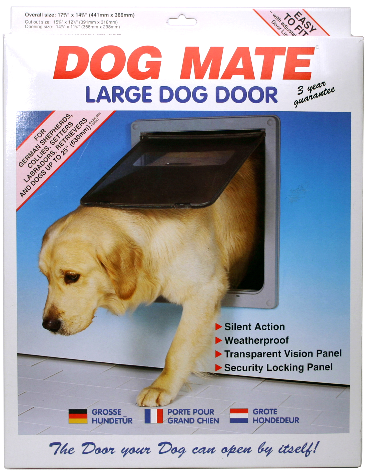Hunddörr Dog Mate Large Vit
