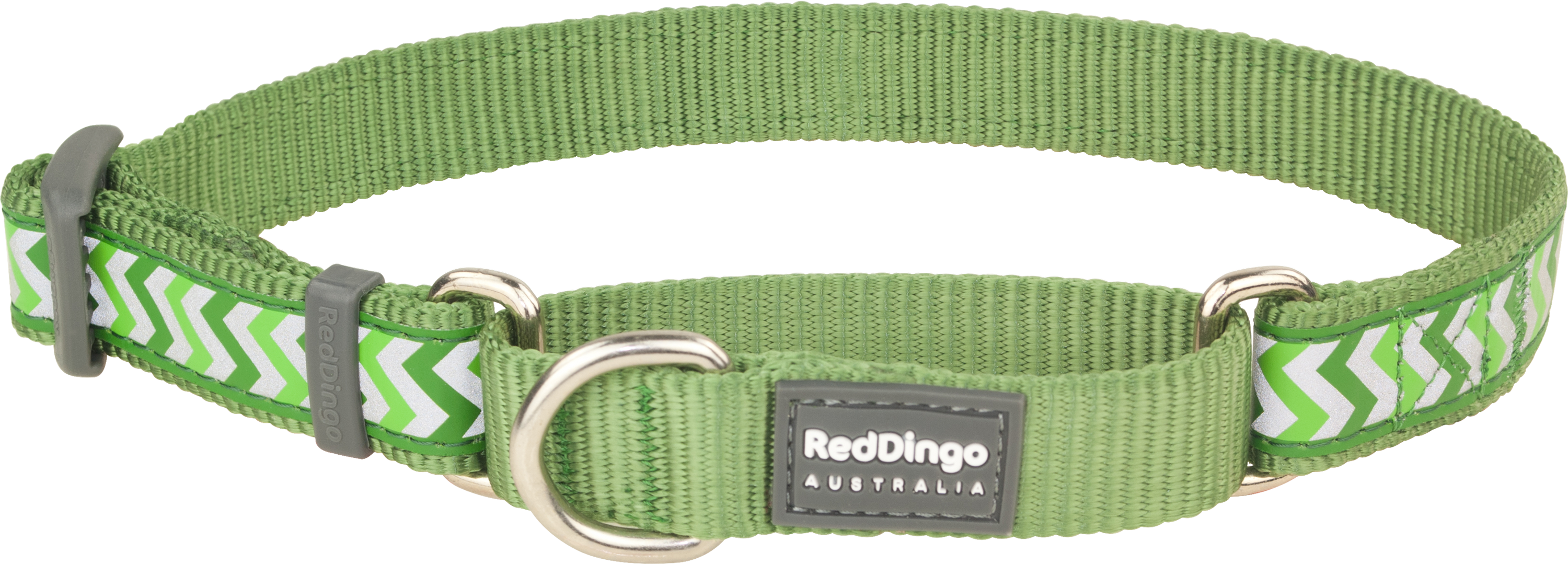 hundhalsband halvstryp Reflex Grön från Red Dingo