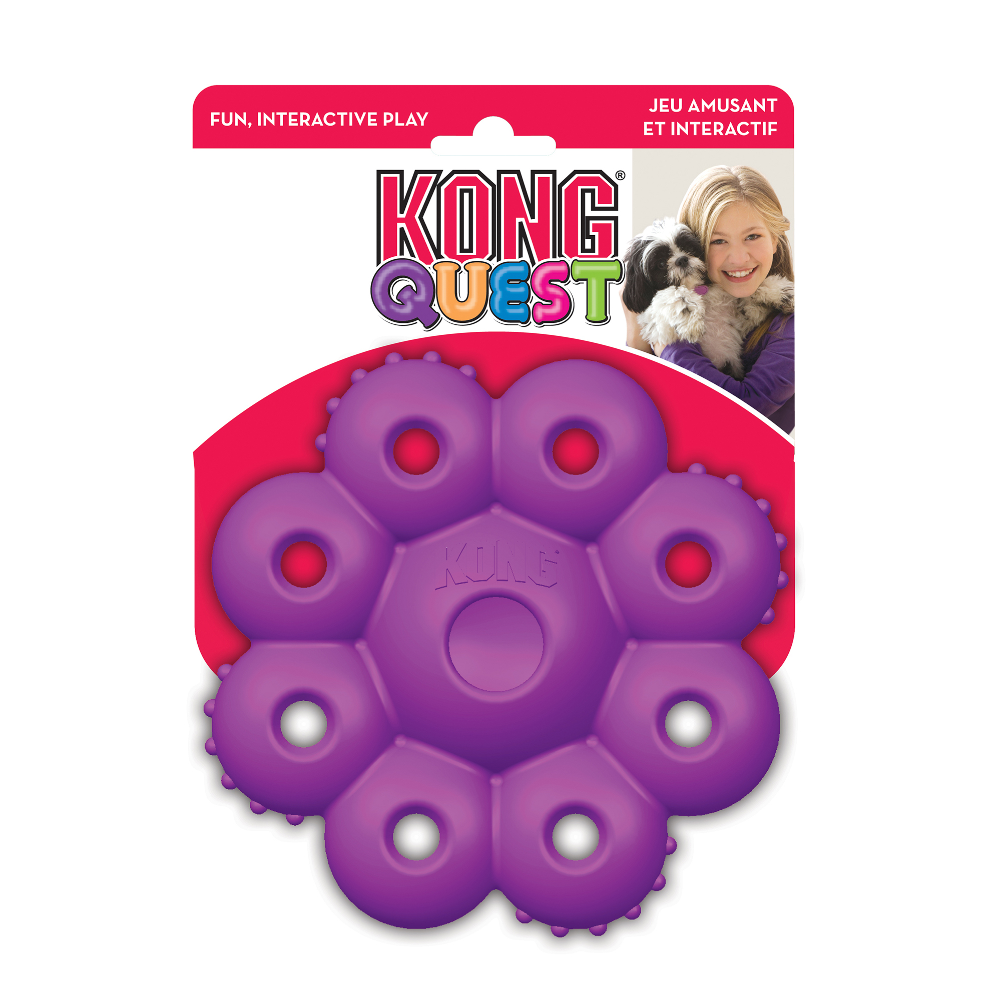 Hundleksak KONG Quest Star Pods Small