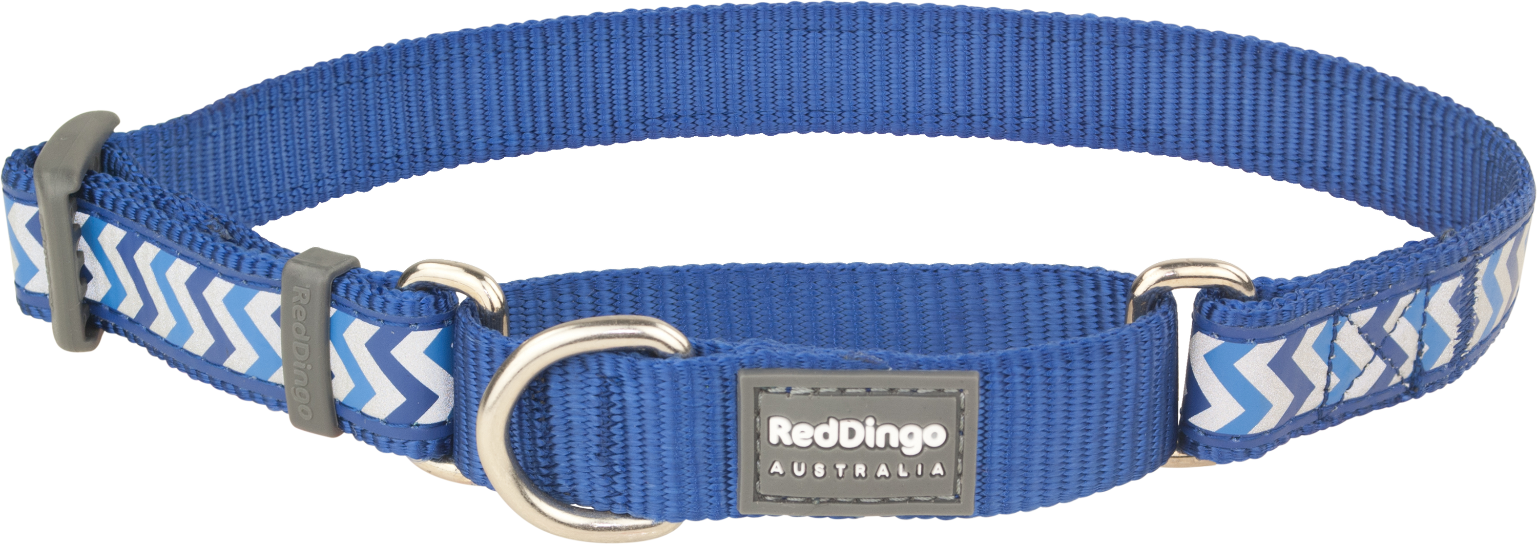 Hundhalsband halvstryp reflex Marinblå från Red Dingo