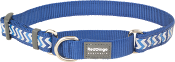 Hundhalsband halvstryp reflex Marinblå från Red Dingo